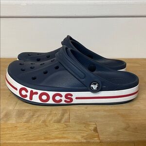 Crocs Bayaband classic clog comfort sandals in navy women’s size 9